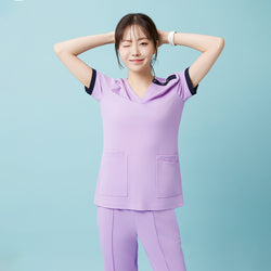 Image of TUL | OS-230 Women's Active Stretch Scrub Top - Lavender