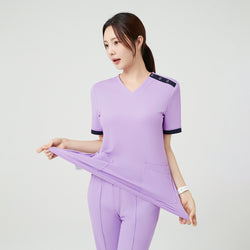 Image of TUL | OS-230 Women's Active Stretch Scrub Top - Lavender
