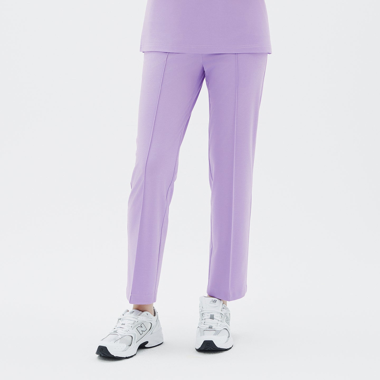 Image of Lavender Premium Pants are designed with a refined straight fit that elongates the legs and enhances proportion.