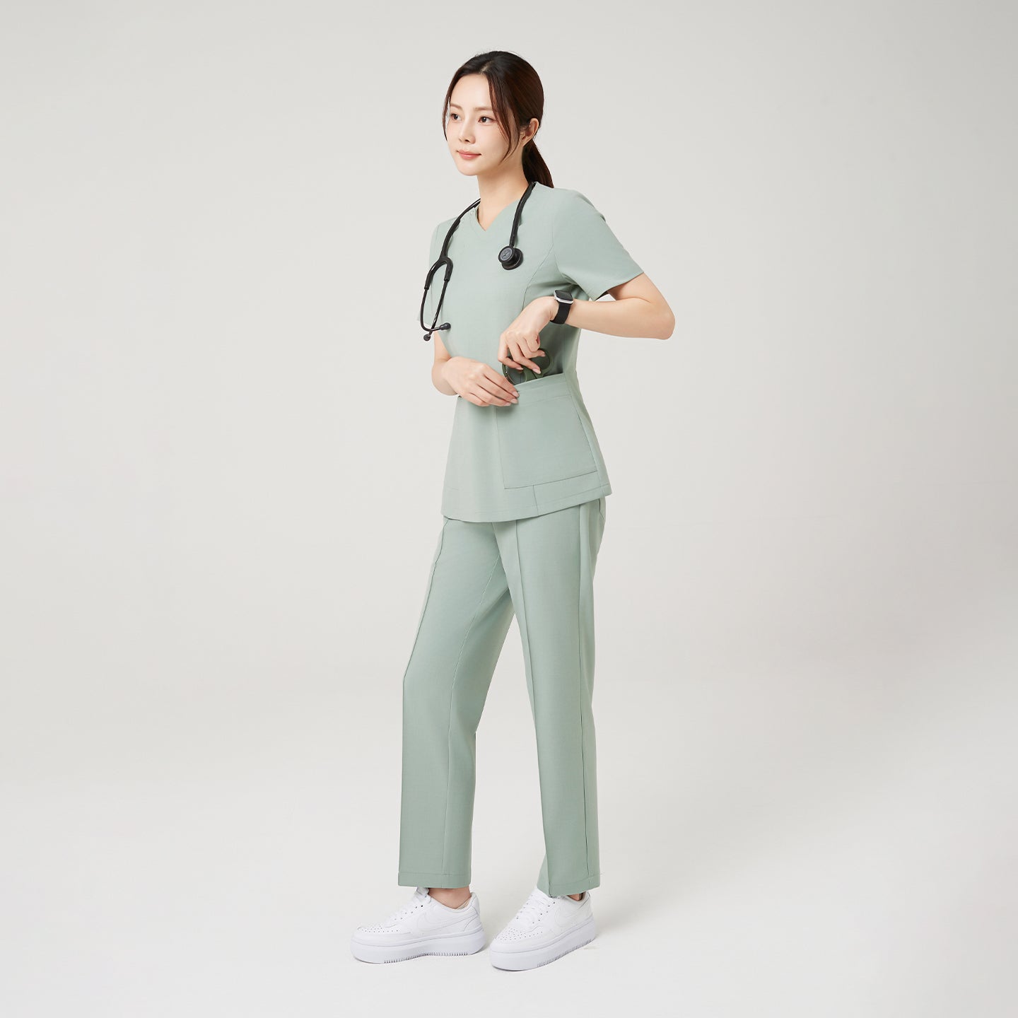 Image of Designed for calm confidence, the Soft Mint OS-227 scrub set delivers a clean, refreshing aesthetic with effortless wearability. Its flexible fit moves naturally through busy shifts while keeping your look composed and professional.