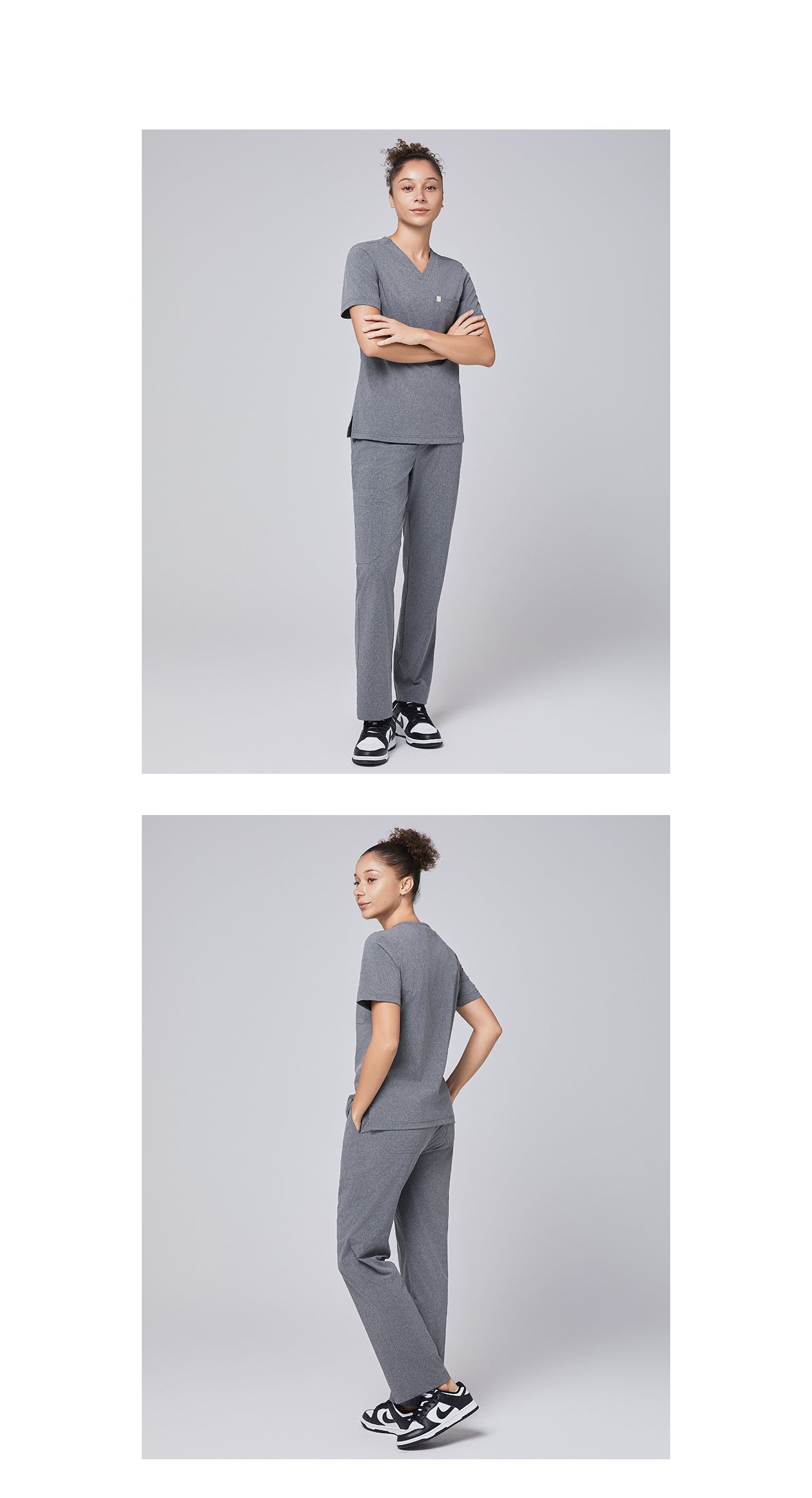 【ゆり】10/1まで　APRON TOPS/CHARCOAL GRAY1番 Lapco 7 oz. FR Western Pearl Snap Shirt in Gray | IGR7WS