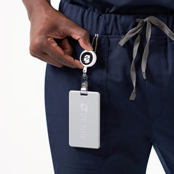 Image of Zenir | Men's 8-Pocket Straight Scrub Pants - Eco Navy