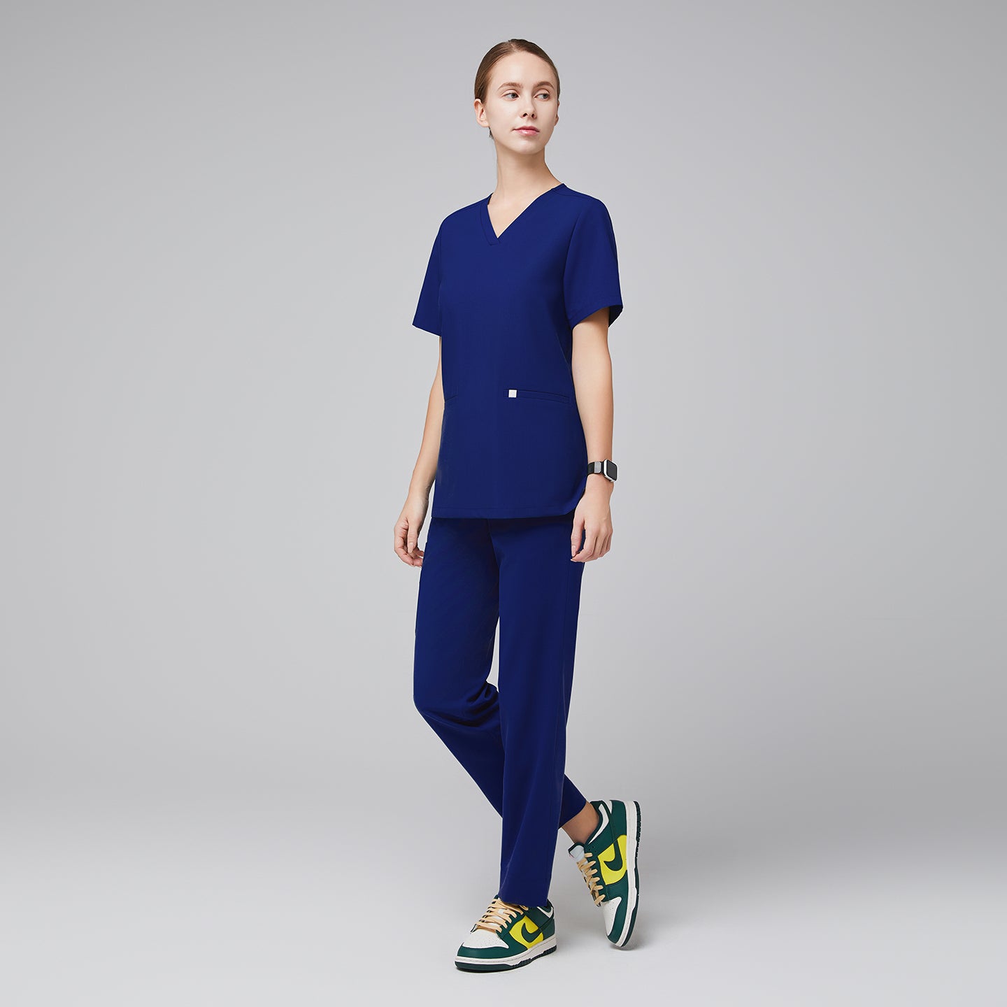 Zenir Women's Straight Split Hem Scrub Pants Admiral Blue 4-Way Stretch, Quick-Dry, Multi-Pocket Medical Pants Zenir Women's Straight Split Hem Scrub Pants Admiral Blue 4-Way Stretch, Quick-Dry, Multi-Pocket Medical Pants