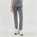 Zenir | Women's Line Banding Scrub Pants - Ash Gray