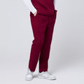 Zenir | Men's 8-Pocket Straight Scrub Pants - Burgundy