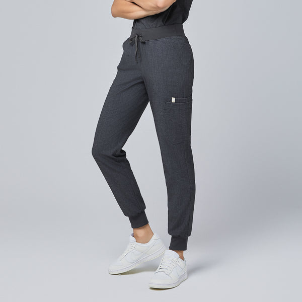 Zenir | Women's Pocket Jogger Scrub Pants - Charcoal Gray