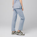 Zenir | Women's Straight Split Hem Scrub Pants - Cool Gray