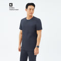 TUL | DS-189 Men's Round Snap Zipper Scrub Top - Deep Gray