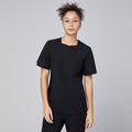 Zenir |  Women's Quarter Zipper Scrub Top - Eco Black