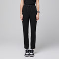 Zenir | Women's Zipper Pocket Split Hem Scrub Pants - Eco Black