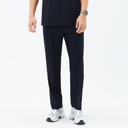 Image of Front view of TUL Men’s Premium Banding Pants in Eco Navy, highlighting a tailored fit and discreet banding at the waist.