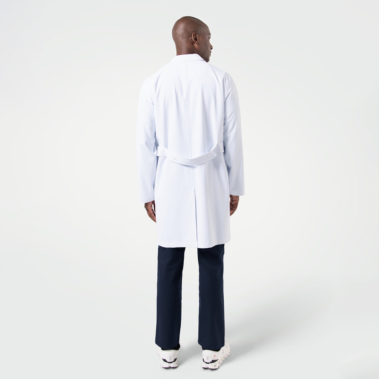 Image of Zenir | Men's Long Lab Coat LCM-02 - White