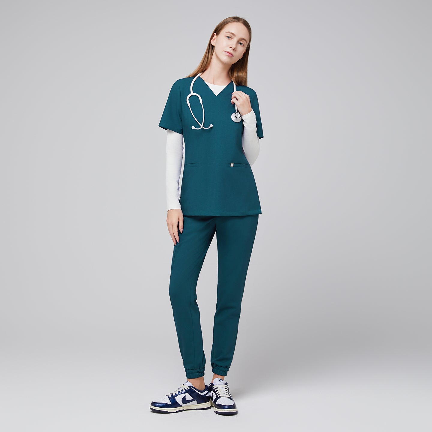 Zenir | Women's StretchFit Jogger Scrub Pants - Ocean Teal