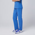 Zenir | Women's Split Hem Scrub Pants - Sky Blue