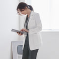 TUL | Women's LCW-01 Short Lab Coat - Ivory White