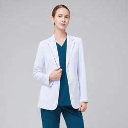 Image of Zenir | Women's Short Lab Coat LCW-02 - White