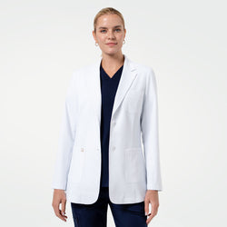 Image of Zenir | Women's Short Lab Coat LCW-02 - White