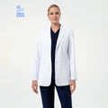 Zenir | Women's Short Lab Coat LCW-02 - White
