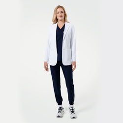 Image of Zenir | Women's Short Lab Coat LCW-02 - White
