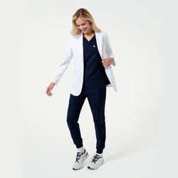 Image of Zenir | Women's Short Lab Coat LCW-02 - White